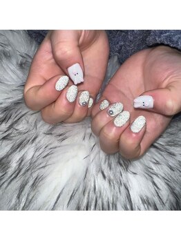 うさぎ×フラッシュネイル