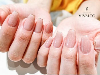 ワールド ビューティ ヴィヴァルト 宝塚店(WORLD BEAUTY VIVALTO)/シンプルネイル/ミラーネイル