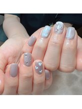 リンクネイル(Link nail)/シルキーマグ×ハートネイル