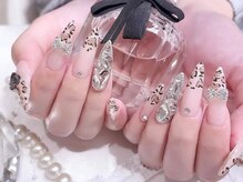 プティネイル 池袋(Puty Nail)/ハートレオパードネイル