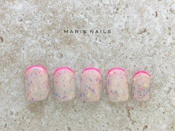 マリーネイルズ 表参道店(MARIE NAILS)/定額¥7700 フレンチ 0509b