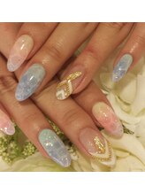 ネイルサロンシャネイル/水面ネイル