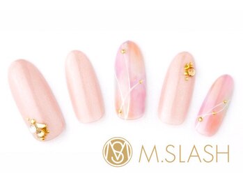 エムスラッシュ ネイル 新百合ヶ丘店(M.SLASH)/マーブルネイル¥11184