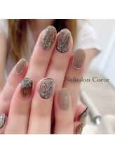 ネイルサロン クール(Nailsalon Coeur)/パイソンネイル
