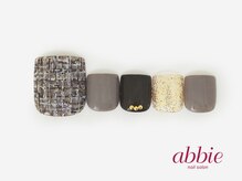 ネイルサロンアビー 北千住店(abbie)/フットブラウンツイード ￥11528