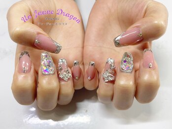 アン ジョーヌドラゴ/【自爪ネイル】ガラスフレンチ