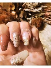 ユーズスタイル(U’style)/セピアひまわりネイル