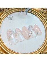 ピオニーネイル(peony nail)/夢色カラーのふんわりフラワー