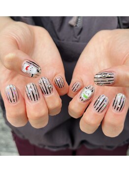 ハズグラスネイル(Haze Grass nail)/個性ネイル