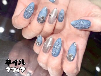 ネイルマフィア 新宿(NAIL MAFIA)の写真/【圧倒的な技術力】JNA本部認定講師在籍の実力派サロン!お爪に優しいフィルイン施術♪1ヶ月浮きなく快適に!