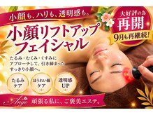 アンジュ(Ange)の雰囲気（小顔フェイシャル　年齢によるお悩みに、EMSなど導入）