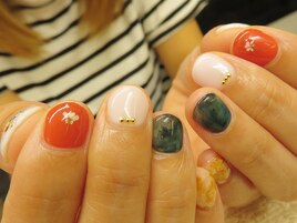 かわいいショートネイル