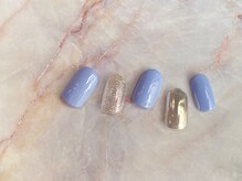 ミーム(meme)/塗りかけ　シンプルネイル