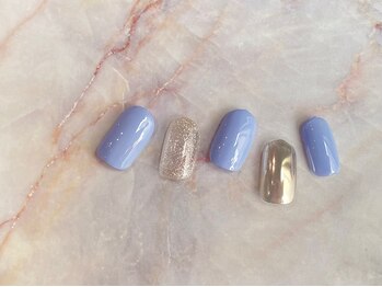 ミーム(meme)/塗りかけ　シンプルネイル