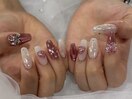 ピンクミラーネイル☆