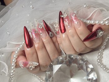 ミラー&チークネイル