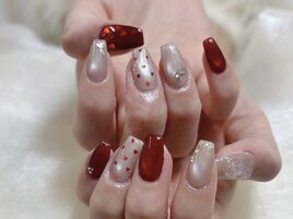 想いを詰め込んでハートネイル