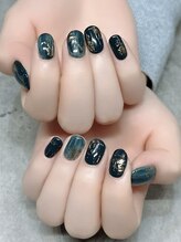 エム(em)/ニュアンス/ショートネイル