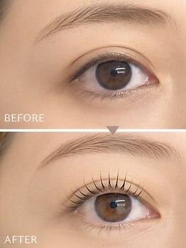 アイモード プルミエ店(EYE MODE)の写真/国産商材×高技術のまつ毛立ち上げ技術★【アッパーリフトカール】で上下まつ毛ともしっかりカール♪