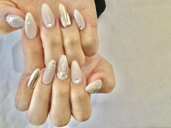 フリースタイル(Free Style)/☆シンプルブライダルネイル☆