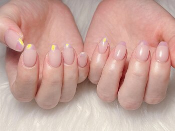 ビアンカ(Bianca)/オーロラフレンチネイル