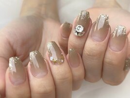 ワンポイントビジュー