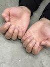 自爪風メンズクリアジェルネイル