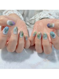 ニュアンスタイダイネイル