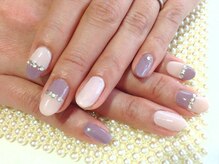 ネイルサロン リリィ(Lily)/パープルツートンネイル♪