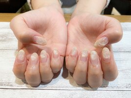 ニュアンス×シンプルネイル
