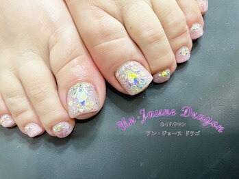 アン ジョーヌドラゴ/【フットネイル】キラキラネイル
