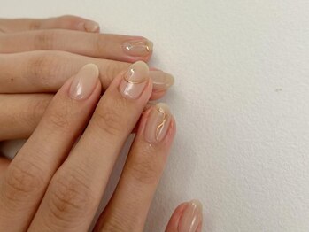 アイネイルズ 渋谷店(I nails)/【Karin.m】ミラーベージュ