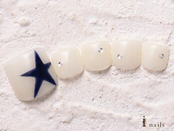 アイネイルズ 横浜WEST店(I-nails)/Y2K手描きスター8480円