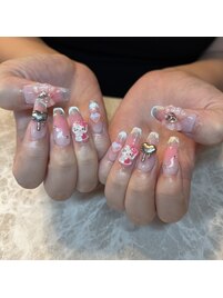 キラキラチークデザイン