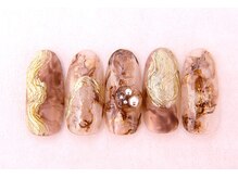 キラリネイル 本厚木の雰囲気（ニュアンスネイル・大理石ネイル）