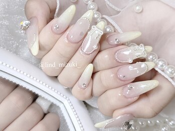 リンドネイル バイ モカ アンド ララ(Lind nail by moca and LaLa)/【mizuki】イエローネイル