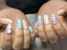 梅雨ネイル（てるてる坊主）