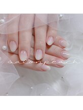 サロン ピーチ(Peach)/ホワイト☆グラデーション