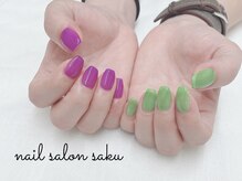 サク(saku)/クリアカラー/ぶどう