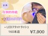 《圧倒的持続力★★★LEDエクステ》LEDフラットラッシュ160本迄