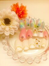 リュストゥール アンド フォンス(Lustr'e&fons)/爽やかネイル