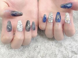 夏ネイル♪大人シェルデザイン