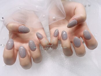 モルフォネイル(Morpho nail)/#ワンホンネイル #キラキラ