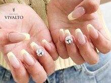 ワールド ビューティ ヴィヴァルト 宝塚店(WORLD BEAUTY VIVALTO)/フレンチネイル/イエロー
