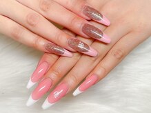 ルアナ(Luana.)/アシンメトリーピンクフレンチ