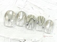 ネイルメゾン 池袋店(NAIL MAISON)/シルバーニュアンス¥5800