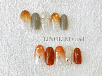 リノリコネイル 元住吉(Lino Liko nail)/10月☆9500円定額デザイン