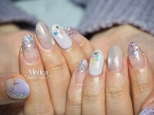 ミーディア(Medea)/パープルカラー押し花デザイン