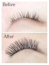 アイラッシュサロン ブラン イオンモール徳島店(Blanc)/Before→Ａｆｔｅｒ