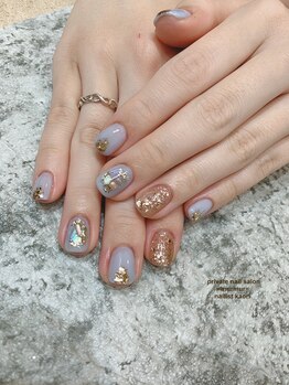 プライベート ネイルサロン マーマ(murmur)/キラキラアイスブルー